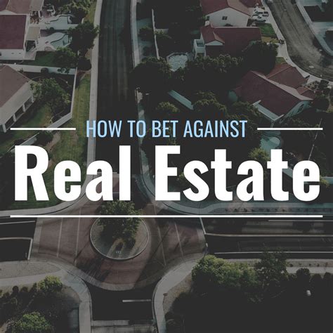 how to bet against the housing market|Iba pa.